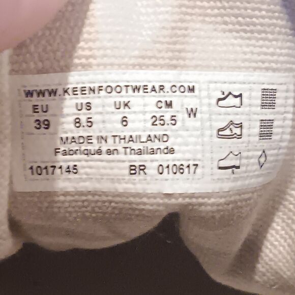 Keen Elsa Canvas Sneakers-Size 8.5-Vulcanized Rubber Toe-Odor Control-Army Green - Picture 8 of 8